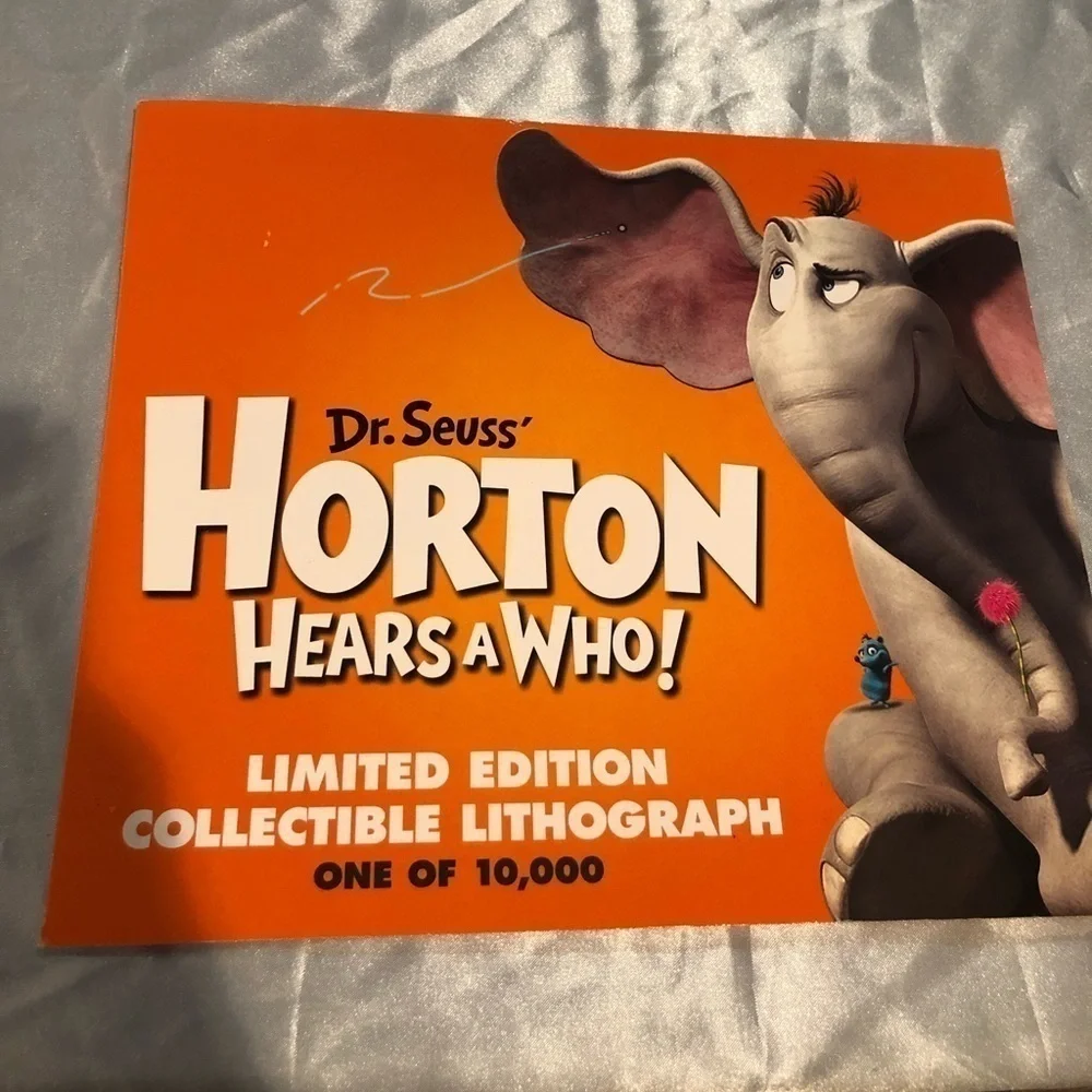 Dr. Seuss Horton Hears a Who lithograph